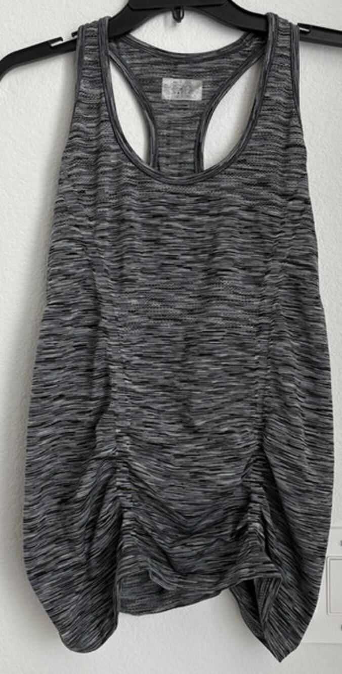 NWOT Womens Athleta Heathered Grey Seamless Tank Top Size Large